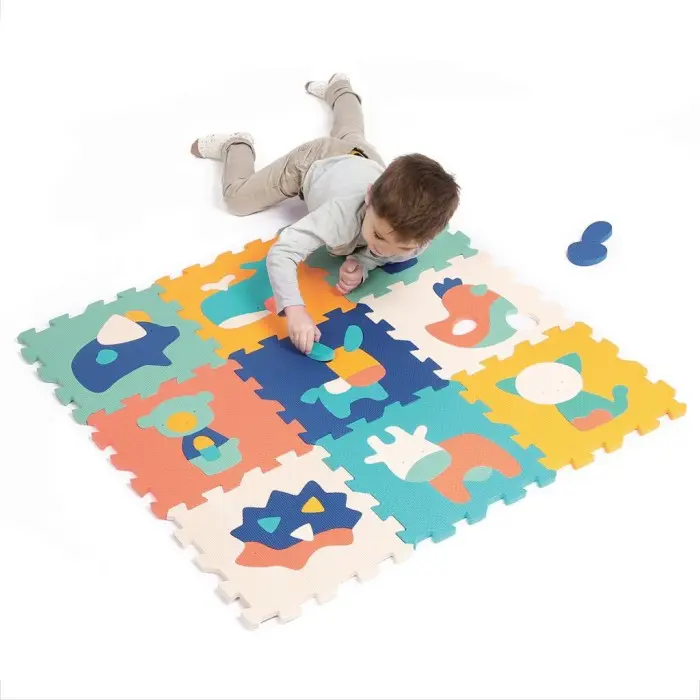 Ludi Tapis Dalles Animaux 90x90cm Tapis d'éveil - Ludi Maroc