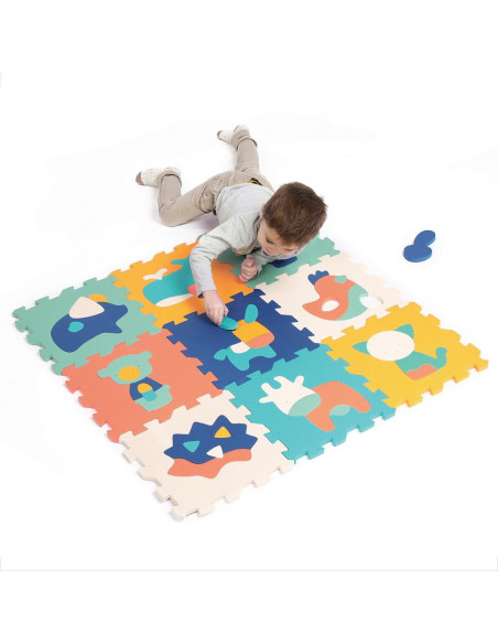 Ludi Tapis Dalles Animaux 90x90cm Tapis d'éveil - Ludi Maroc