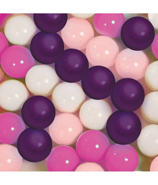 Ludi Lot de 60 Balles de Jeu Rose/Mauve 6m+ Univers Bébé -