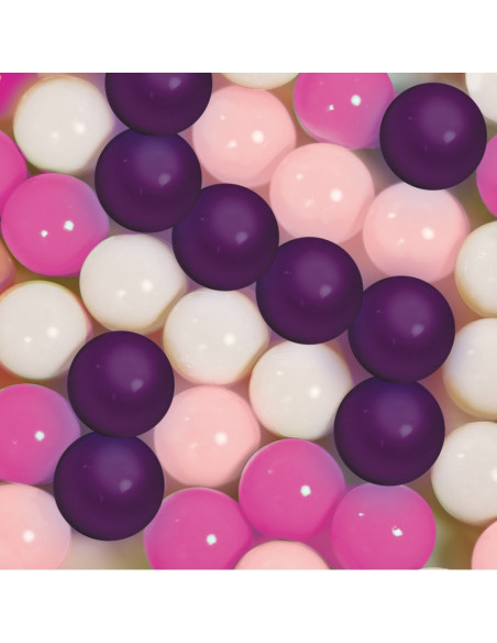 Ludi Lot de 60 Balles de Jeu Rose/Mauve 6m+ Univers Bébé -