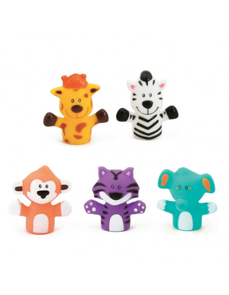 Marionnettes à Doigts Animaux de la Savane LUDI Accueil - Ludi