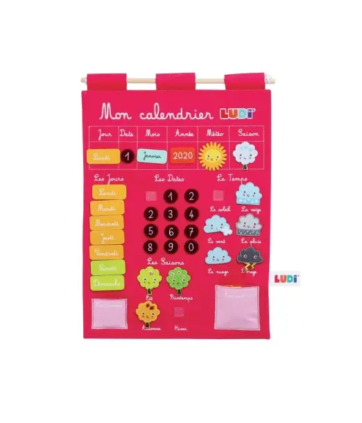 Calendrier Basic Rose Jouet Éducatif LUDI Accueil - Ludi Maroc