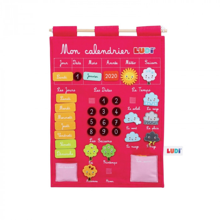 Calendrier Basic Rose Jouet Éducatif LUDI Accueil - Ludi Maroc
