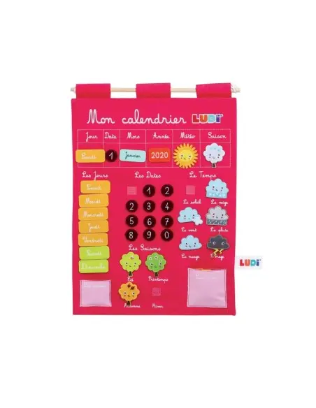 Ludi My Calendar Basic Pink educational toy 3+