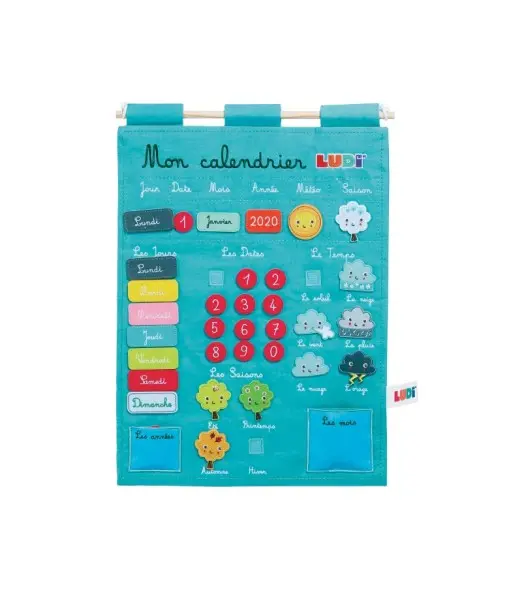 Calendrier Basic Bleu Jouet Éducatif LUDI Accueil - Ludi Maroc