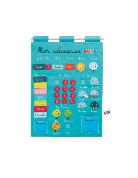 Calendrier Basic Bleu Jouet Éducatif LUDI Accueil - Ludi Maroc