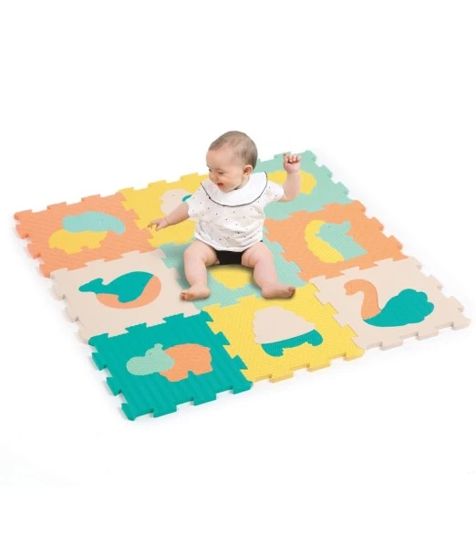 Ludi foam mat animal tiles pastel 90x90 cm from 0 months 2