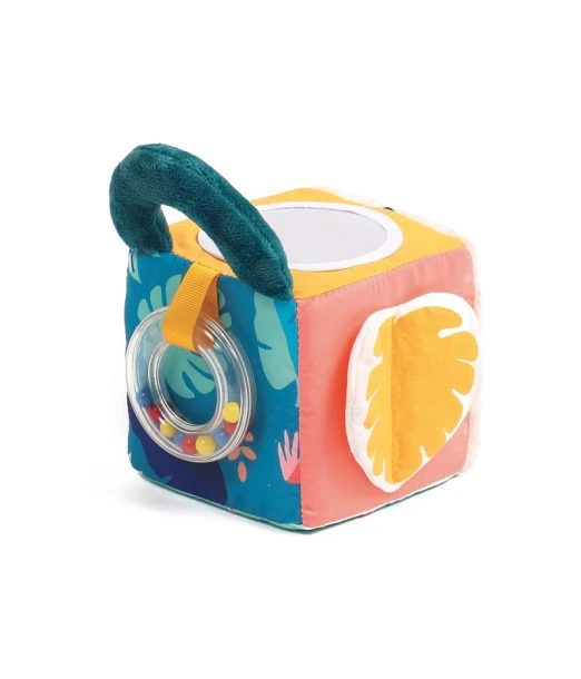 Ludi fabric activity cube leaves, from 3 months