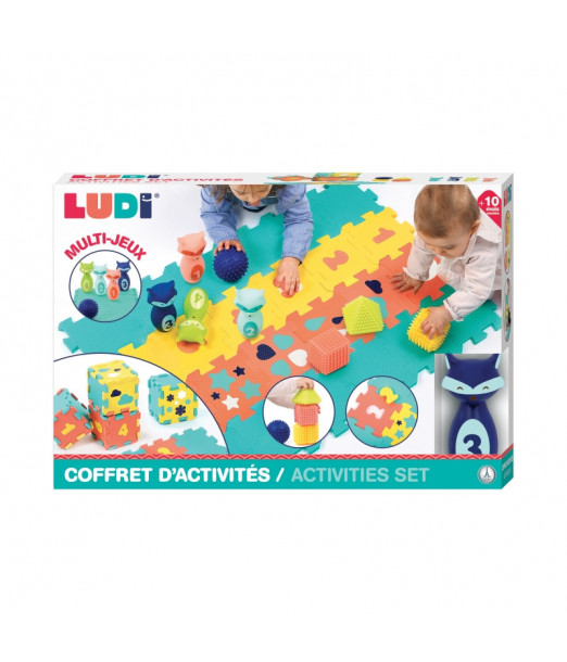 Ludi Coffret D'activités Tapis Quille Formes 10m+ Jouet - Ludi