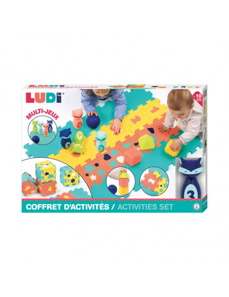Ludi Coffret D'activités Tapis Quille Formes 10m+ Jouet - Ludi