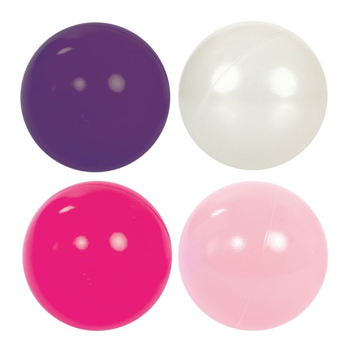 Ludi Lot de 60 Balles de Jeu Rose/Mauve 6m+ Univers Bébé -