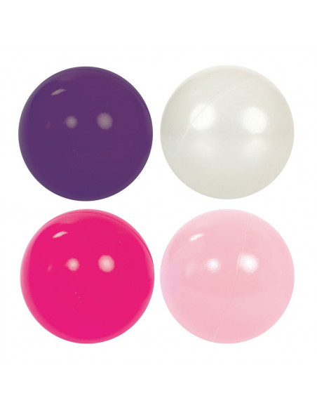 Ludi Lot de 60 Balles de Jeu Rose/Mauve 6m+ Univers Bébé -