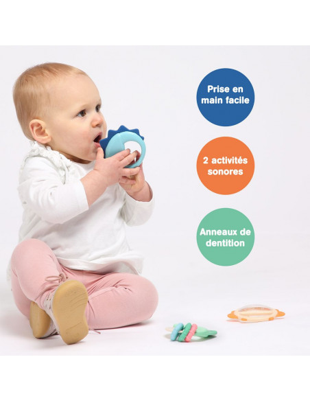 Ludi Hochet de dentition animaux 3m+ Anneau de dentition -
