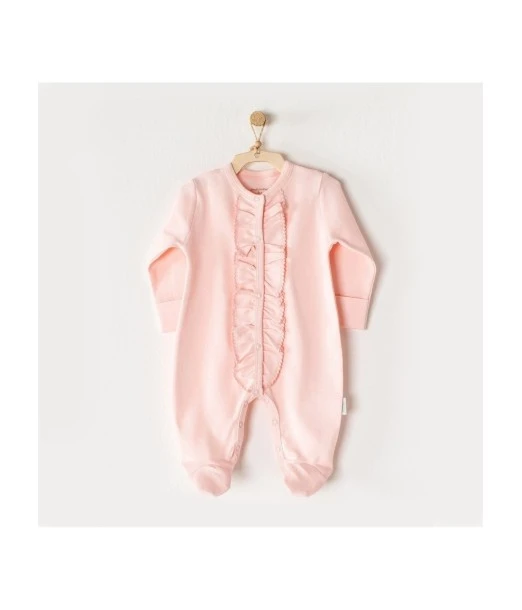 Babygrow 100% cotton Heart to Heart - Coral