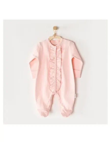 Babygrow 100% cotton Heart to Heart - Coral