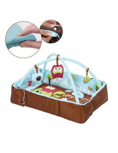 Tapis D' éveil Chouette Bleu LUDI Accueil - Ludi Maroc