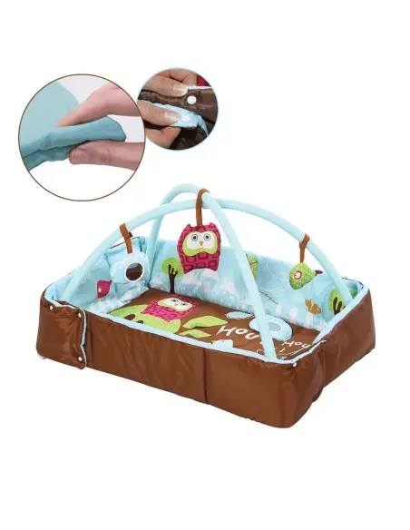 Tapis D' éveil Chouette Bleu LUDI Accueil - Ludi Maroc