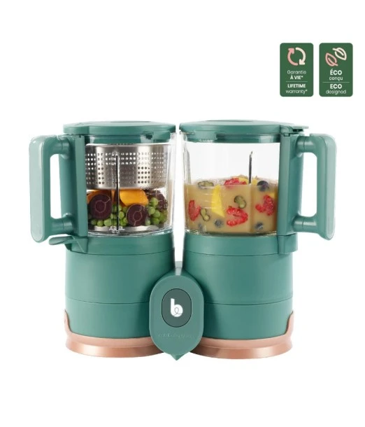 Cooking robot Nutribaby Glass Green Forest Babymoov