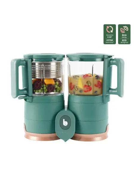 Cooking robot Nutribaby Glass Green Forest Babymoov