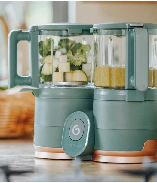 Cooking robot Nutribaby Glass Green Forest Babymoov 2