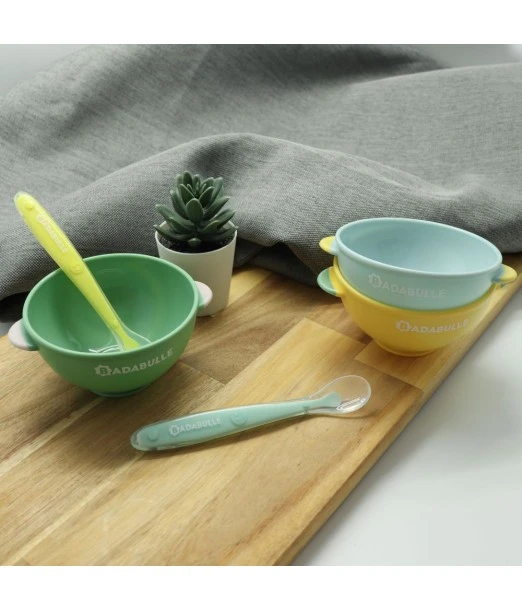 Badabulle pack of 6 silicone spoons 2