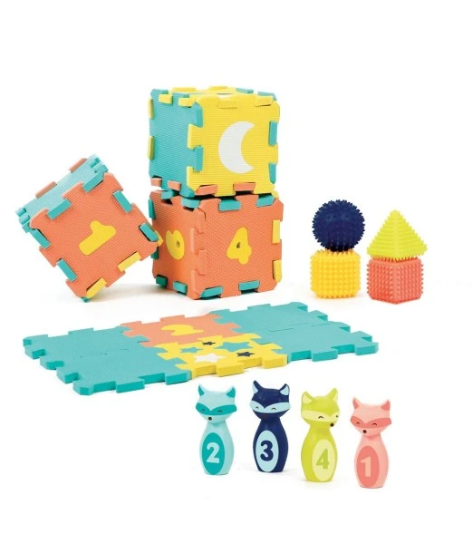 Ludi activity set mat skittle shapes from 10 months 2