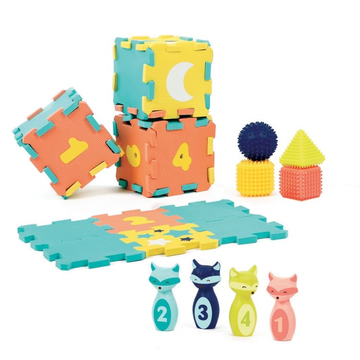 Ludi Coffret D'activités Tapis Quille Formes 10m+ Jouet - Ludi