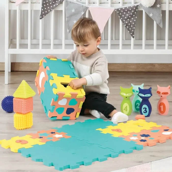Ludi Coffret D'activités Tapis Quille Formes 10m+ Jouet - Ludi