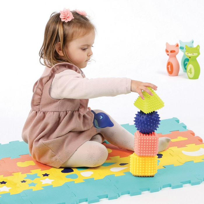 Ludi Coffret D'activités Tapis Quille Formes 10m+ Jouet - Ludi