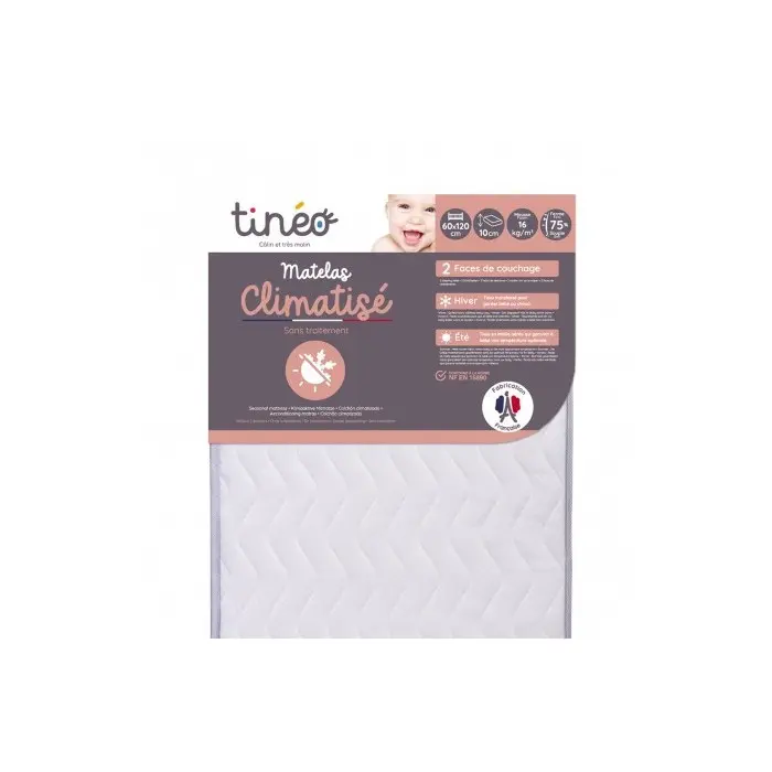 Matelas climatisé Tinéo 60x120cm Matelas - Tinéo Maroc