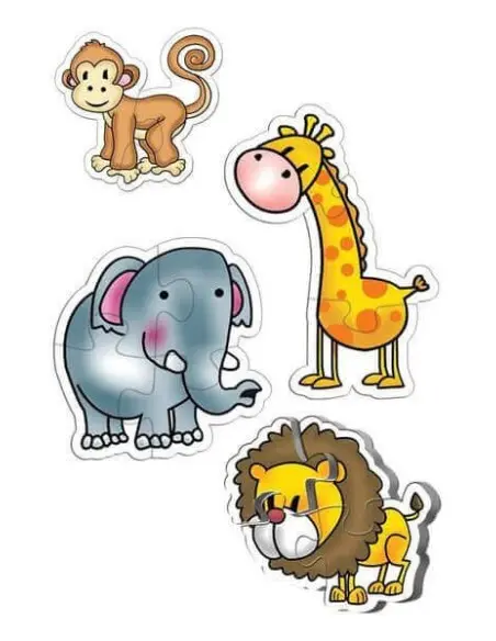 Baby jungle animals puzzle from 2 years — photo 2