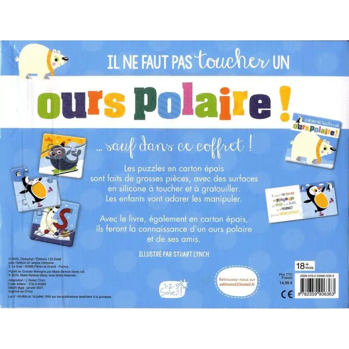 Il ne faut pas toucher un ours polaire! Avec 3 puzzles Puzzle 
