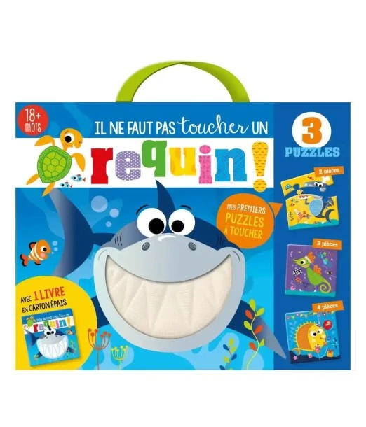 Don't touch a shark! The book with 3 puzzles