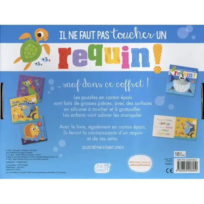 Il ne faut pas toucher un requin! Le livre avec 3 puzzles