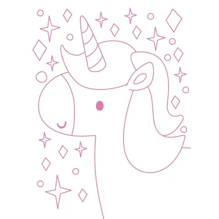 Mon squishy licorne à colorier - Livre de coloriages avec 1