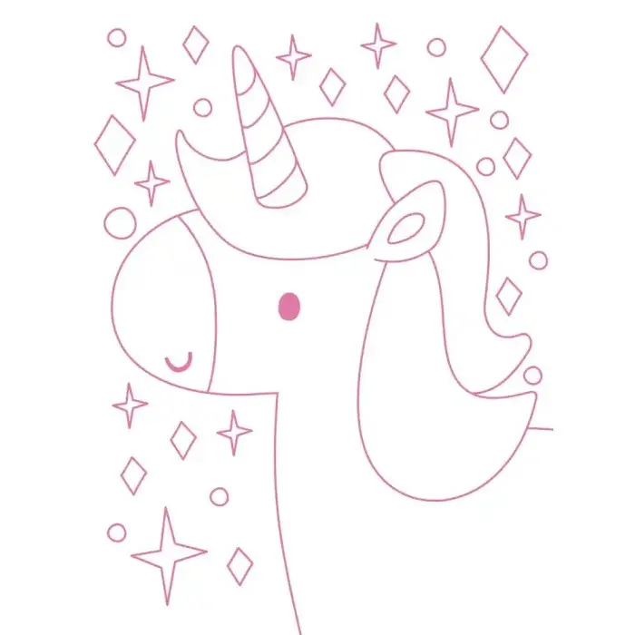 Mon squishy licorne à colorier - Livre de coloriages avec 1