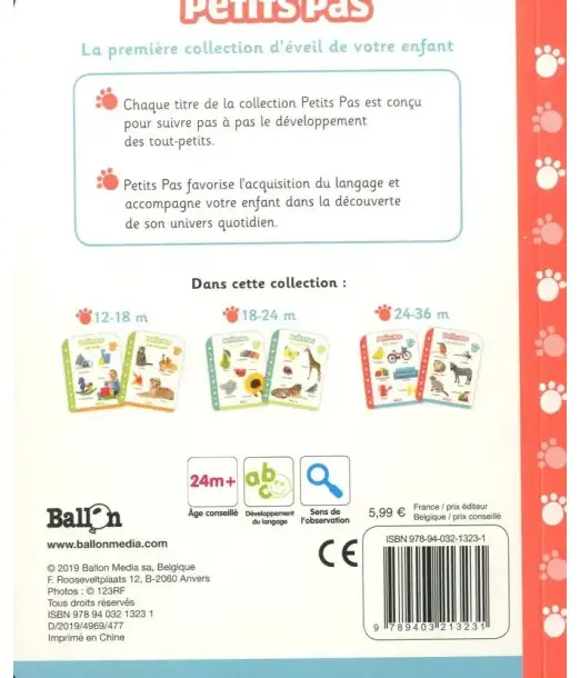 Petits Pas - Les animaux 2ans+ 0 - 3 ans - Maroc 2