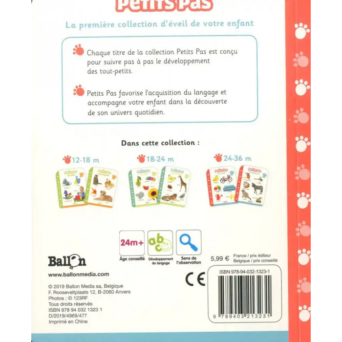 Petits Pas - Les animaux 2ans+ 0 - 3 ans - Maroc