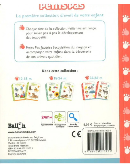 Petits Pas - Les animaux 2ans+ 0 - 3 ans - Maroc