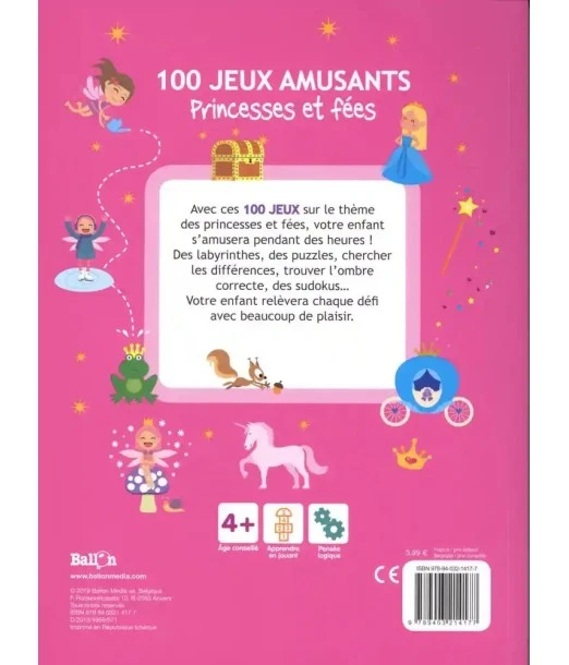 100 fun games - Princesses and fairies 4 years+ 2