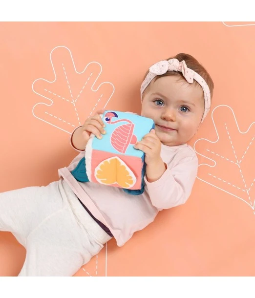Ludi fabric activity cube leaves, from 3 months 2