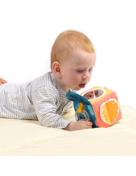 Ludi Cube d’éveil en tissu 3m+ Jouet - Ludi Maroc Ludi Cube d’éveil en tissu 3m+ Jouet - Ludi Maroc