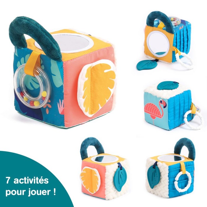 Ludi Cube d’éveil en tissu 3m+ Jouet - Ludi Maroc