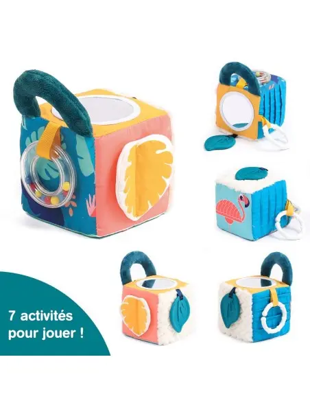 Ludi fabric activity cube leaves, from 3 months — photo 8