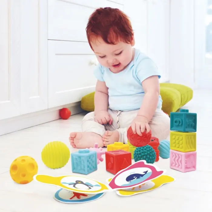 Ludi Coffret d’éveil - Livres Cubes balles 10m+ Jouet - Ludi