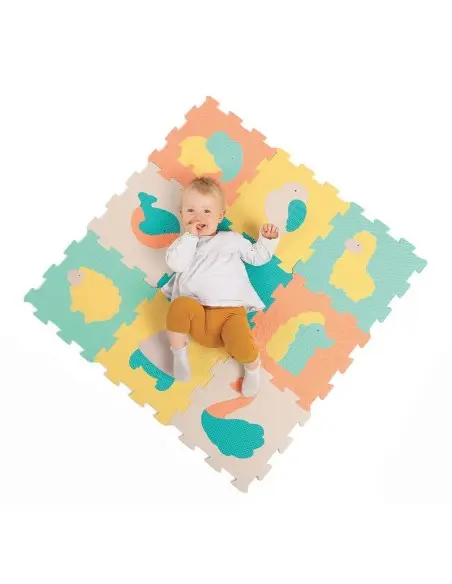 Ludi foam mat animal tiles pastel 90x90 cm from 0 months — photo 3