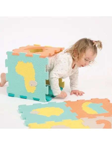 Ludi foam mat animal tiles pastel 90x90 cm from 0 months — photo 5