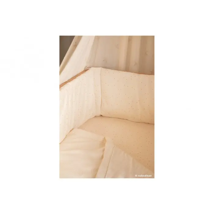 Nobodinoz Tour de lit Nest Honey sweet dots natural Univers