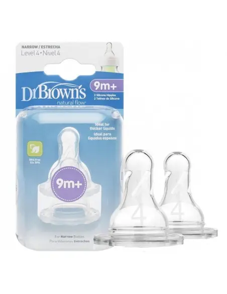 Dr Brown's Pack de 2 tétines Cole étroit 9m+ Tétines - Dr