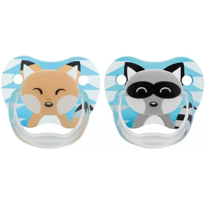 Dr. Brown’s Sucette 0-6m Fox & Lemur Lot de 2 Sucettes - Dr